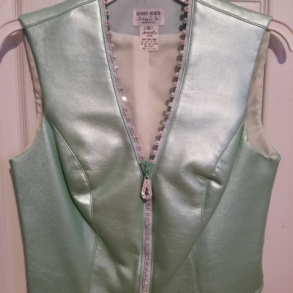 NWOT Hobby Horse Rhinestone Unzip Me Vest